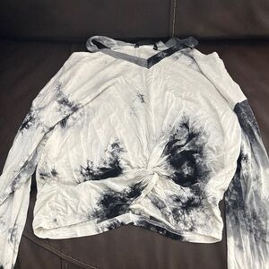 Tie-Dye Long Sleeve Women's Top